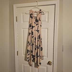 Handkerchief hem A-line dress